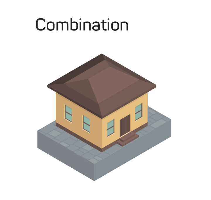 combination roof shape