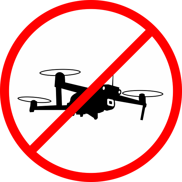 drone flying is not allowed - sign