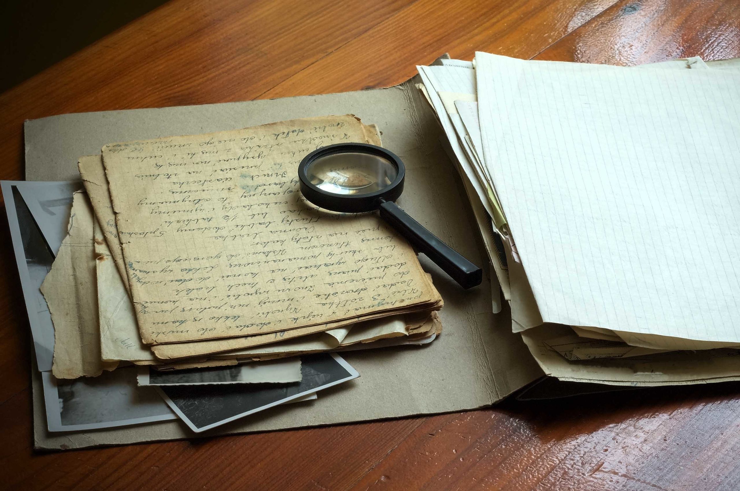 historic documents on home's roof