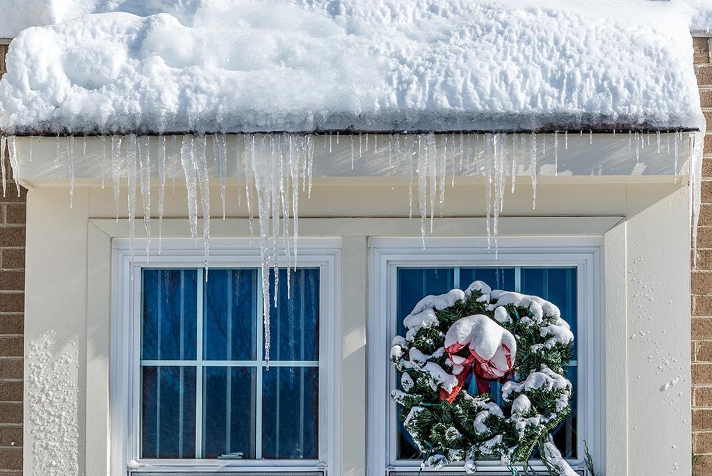 Ice Damming on Roof