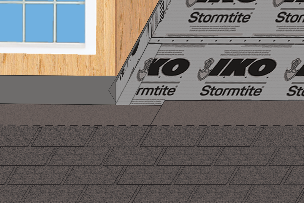 Install shingles up the roof till dormer