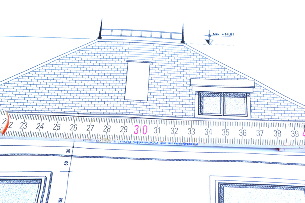 Measuring a roof