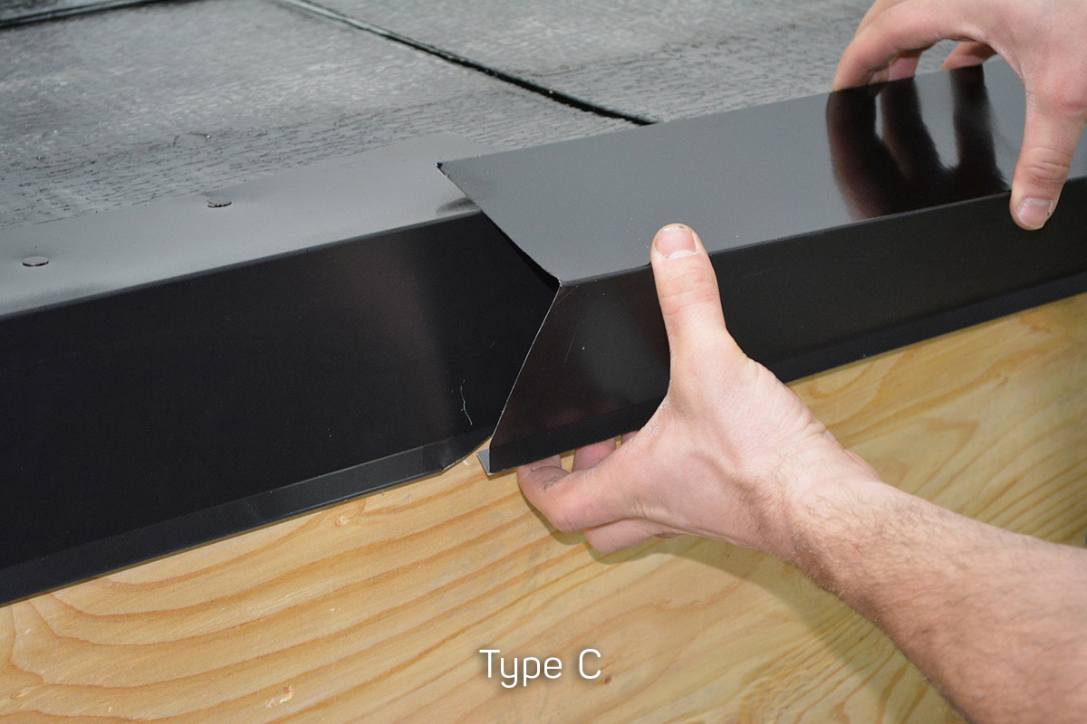 installing edge flashing on a membrane roof