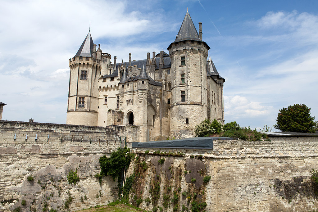 slate tiles on castle roof