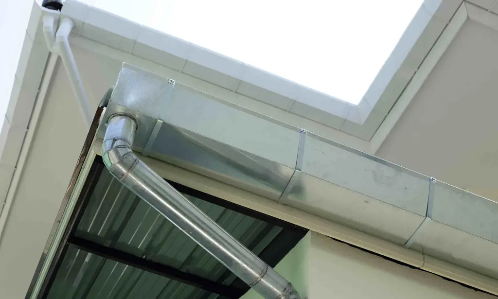 wide bottom steel gutters