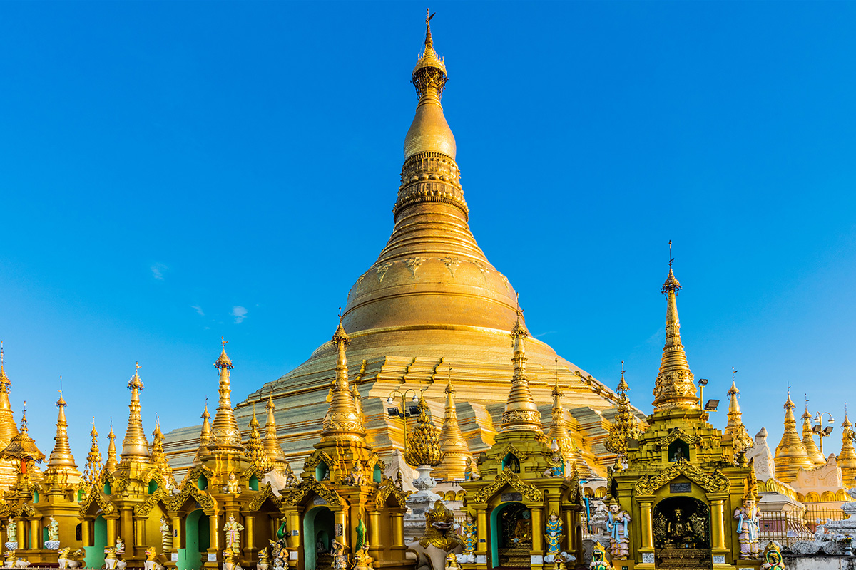 Shwedagon Pagoda in Yangon, Myanmar