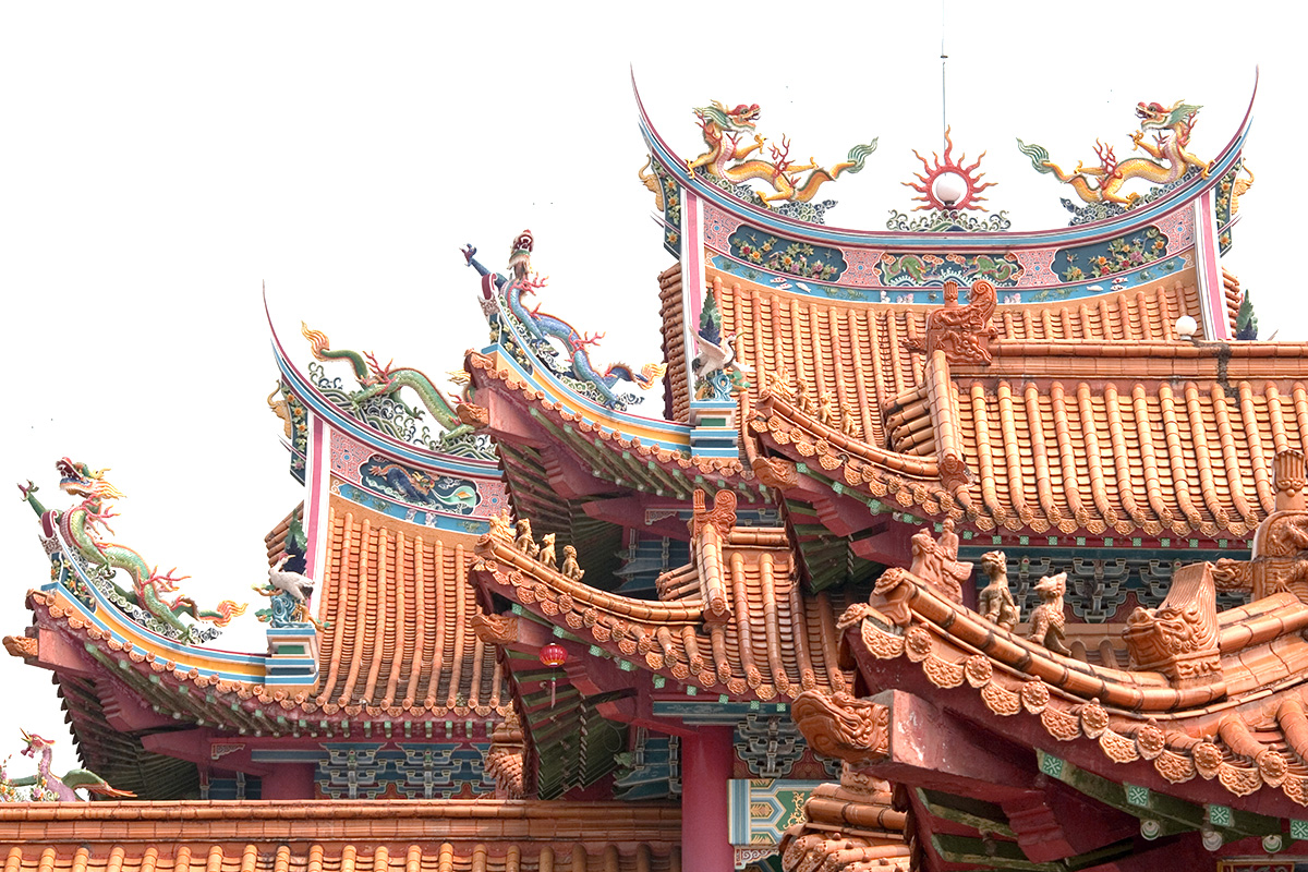 Thean Hou Temple's unique roof
