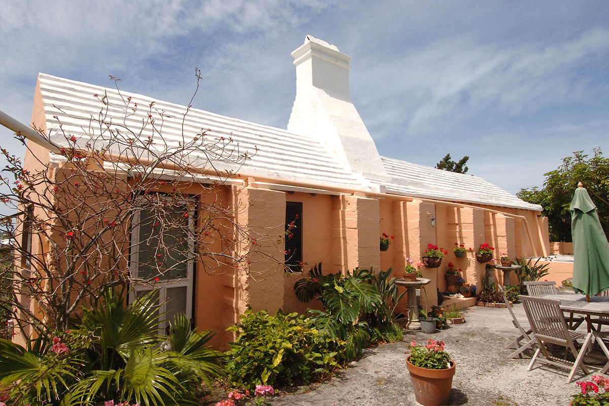 Verdmont roof used to collect water Smith’s Parish, Bermuda